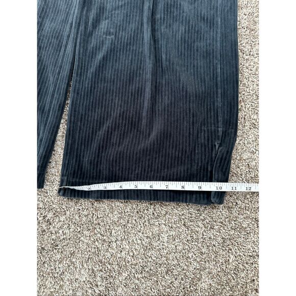 Nike Sportswear Velour Wide-Leg Pants Sweatpants Pull on Ribbed Black Women’s S - Picture 9 of 13